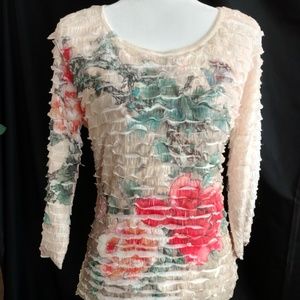 Vintage Suzie Tiered Ruffled Top